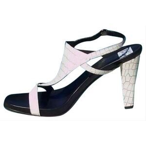 Donald Pliner White Kogi Gator Leather Shoe New Size 10.5 Sleek Sexy $340 NIB